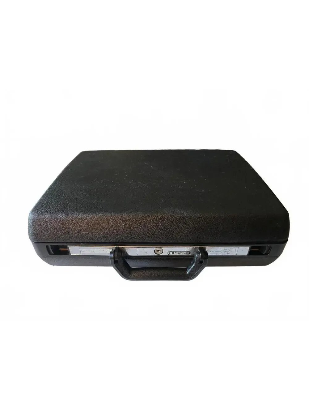 Vintage Samsonite Delegate Black Hard Shell Briefcase Attaché Case no key